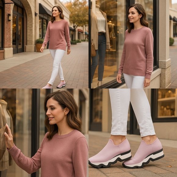 iRi Shoes - iRi WES Pink Outline Neoprene Low Top Sneaker